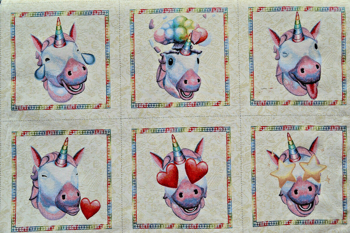 Tapestry Fabric - 6 Cushion Panels