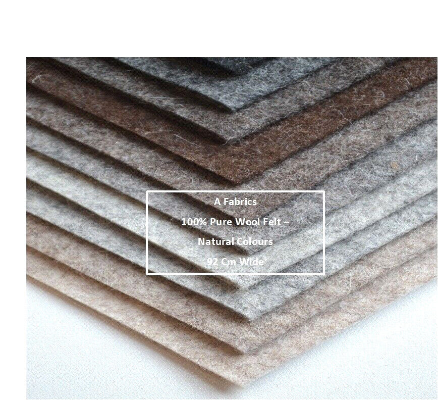 100% Merino Wool felt - Natural Melange Colours